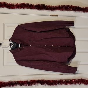 Zara plaid long sleeve button down shirt large